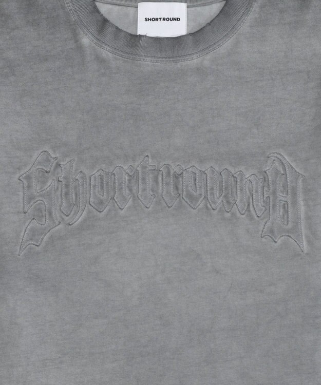 WEGO 【ユニセックス着用ITEM/MLサイズ展開】コールドダイダメージアップリケT（LS） グレー