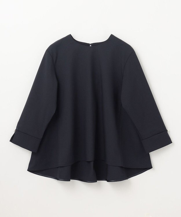 ANY 【ストレッチ/セットアップ可】イージィケアストレッチブラウス ネイビー