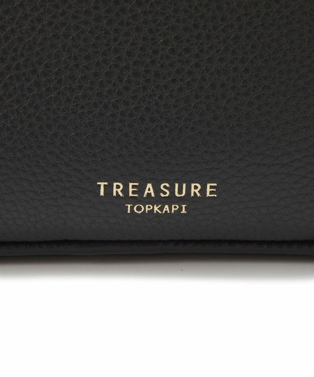 TOPKAPI 【TREASURE TOPKAPI】シュリンクレザー スクエア 2way ショルダー バッグ ブラック