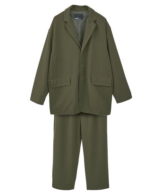 CRAFT STANDARD BOUTIQUE ジョーゼットセットアップ Khaki
