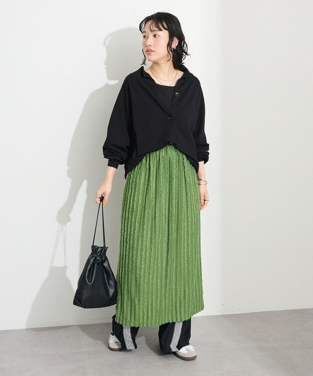 CRAFT STANDARD BOUTIQUE カットジャガードスカート Green