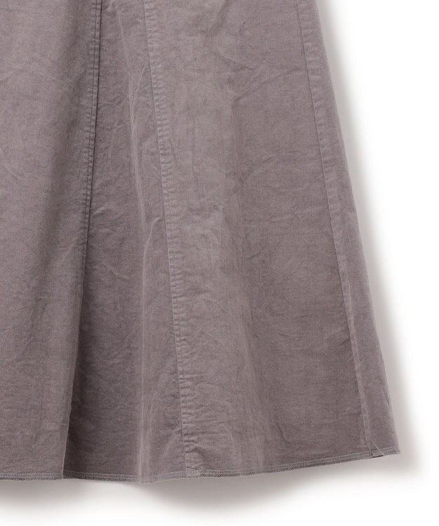 J.PRESS YORK STREET 【WOMEN】コーデュロイ スカート ライトグレー系