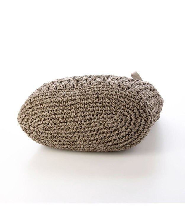 UNBILLION カシュカシュ cachecache / ドロストギャザーハンドル柄編2wayトート ダークグレー