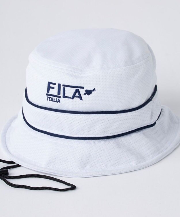 FILA GOLF／marie claire 【FILA GOLF】保冷剤ポケット付きハット ホワイト