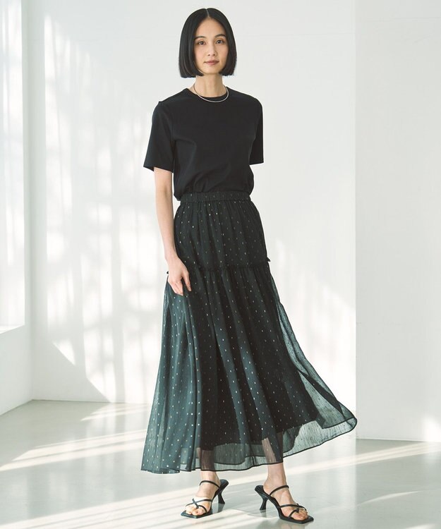 UNFILO BEAUTYFORM-Tコットン ベーシックTシャツ ブラック