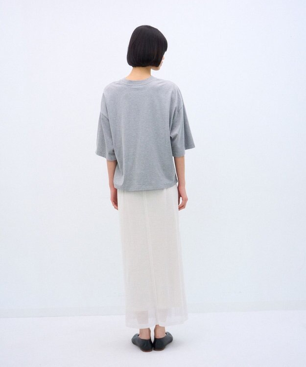 ATON WOOL COVER | ストレートスカート  WARM WHITE