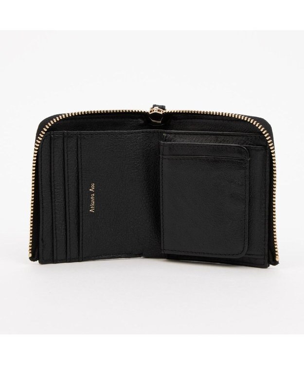 UNBILLION アトランタ ATLANTA / 牛革L字ファスナーミニウォレット ブラック