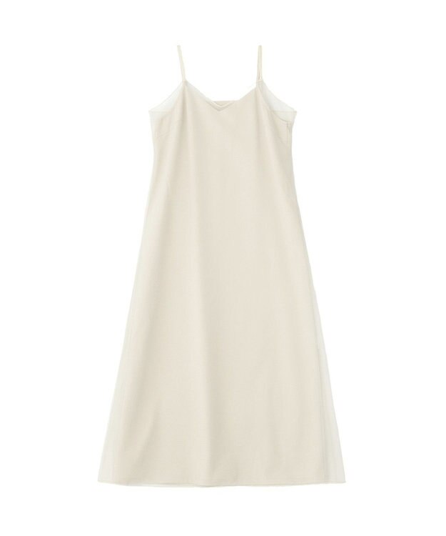 earth music&ecology SET2点チュール＆キャミワンピース Ecru