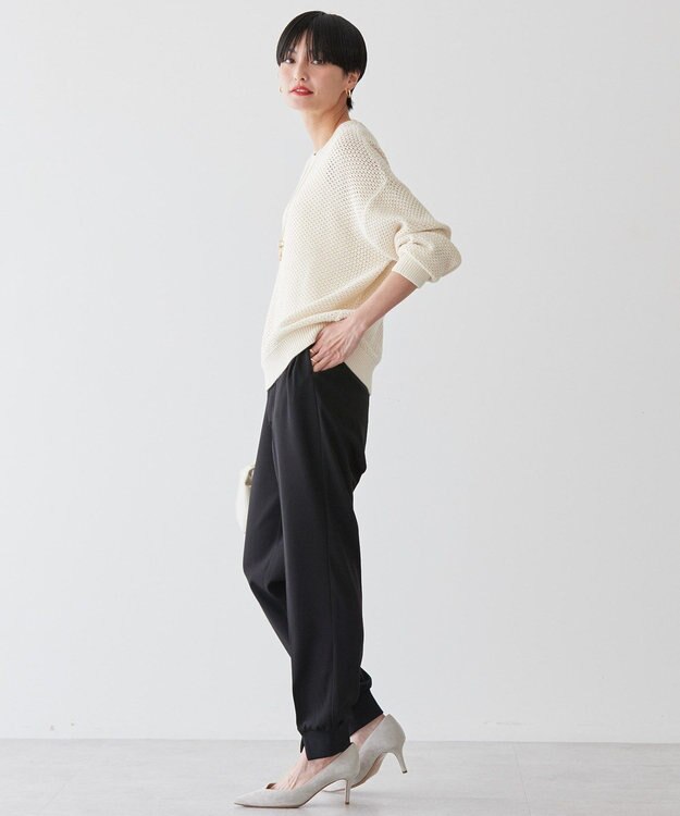 AMERICAN HOLIC 透かし編みニットプルオーバー Ivory