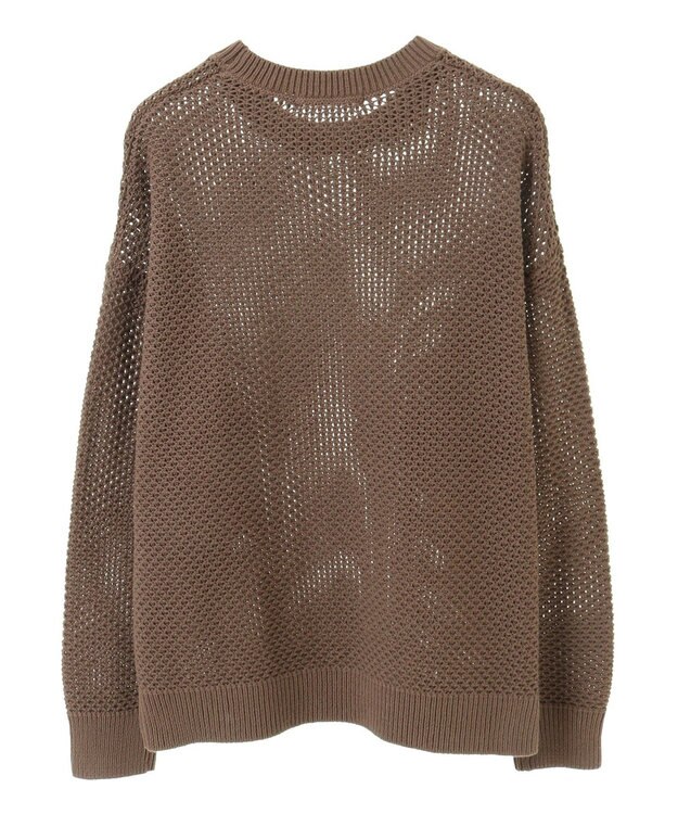 AMERICAN HOLIC 透かし編みニットプルオーバー Mocha