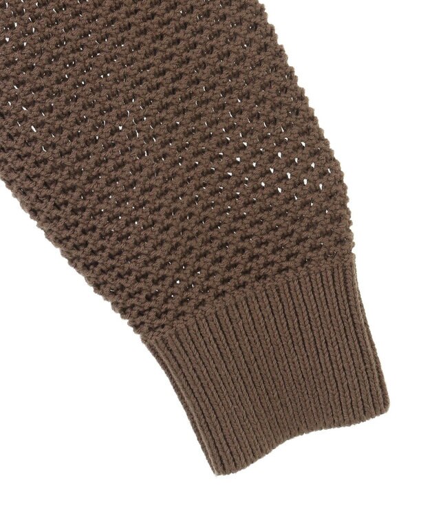 AMERICAN HOLIC 透かし編みニットプルオーバー Mocha