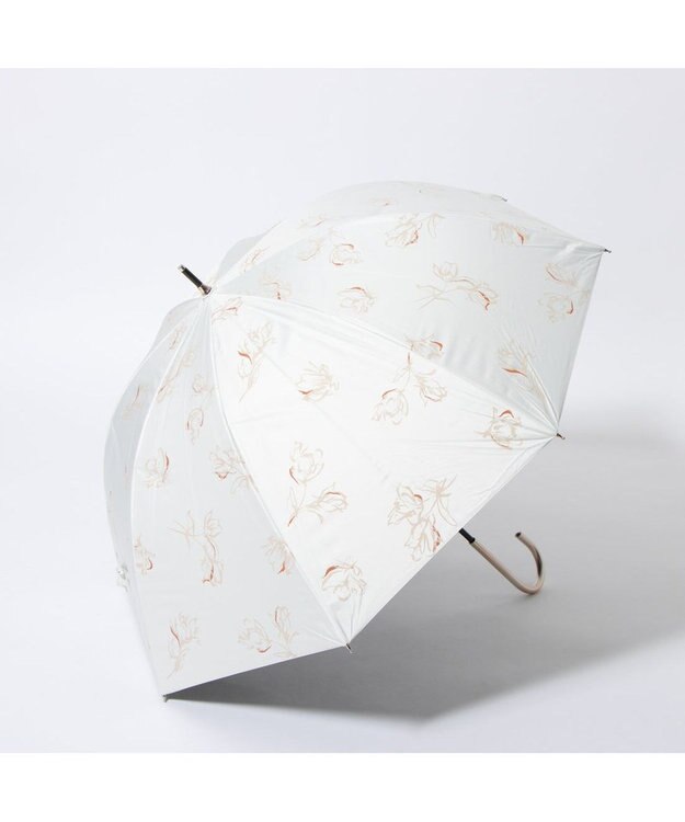 UNBILLION cache nez / チューリッププリントバルーンショートパラソル ホワイト