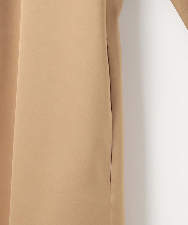 J.PRESS LADIES ノーブルサテン ワンピース キャメル系