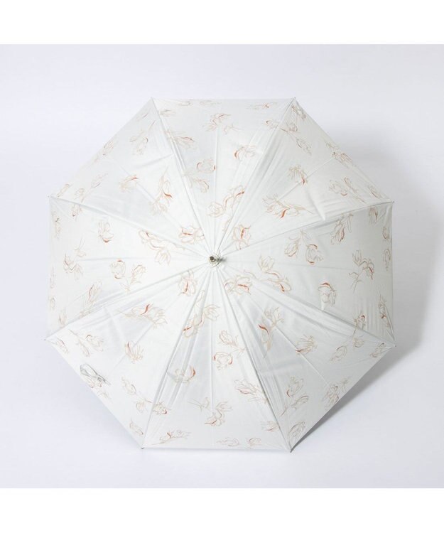 UNBILLION cache nez / チューリッププリントバルーンショートパラソル ホワイト