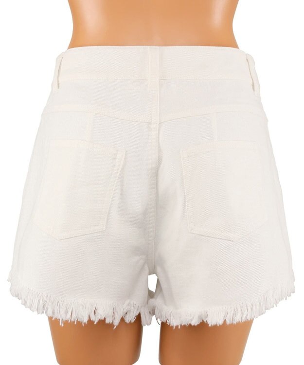 San-ai Resort（三愛水着楽園） ビーチデニム（ホワイト）　S・M・L【San-ai Resort（サンアイリゾート）】 ホワイト