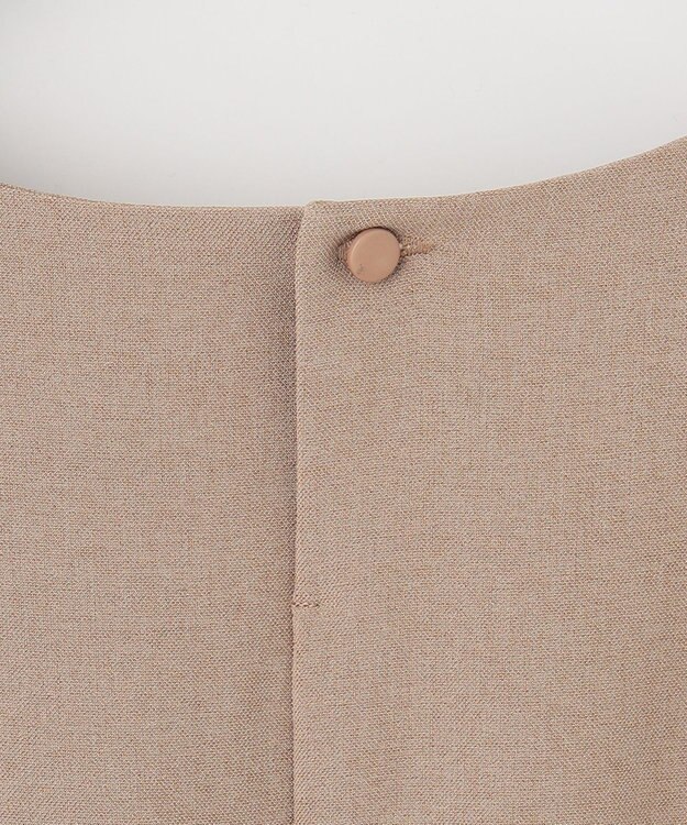 ANY SIS 【WEB・一部店舗限定】リネンライクポリエステル ワンピース モカ