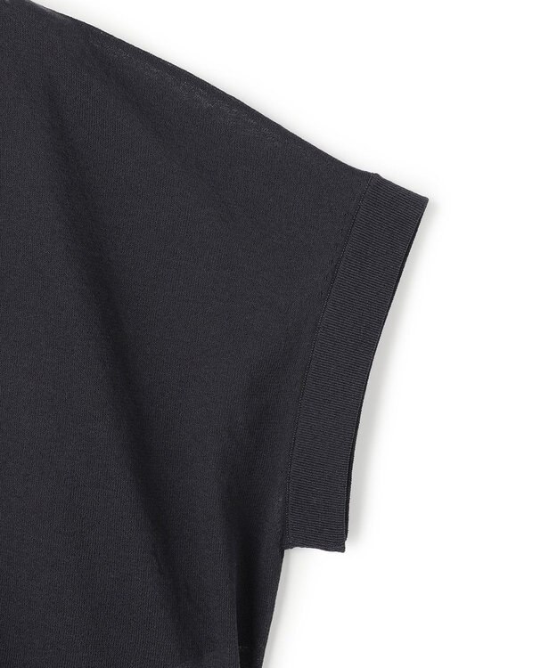 UNFILO シアーフォルムニット ジャケットジレ チャコール