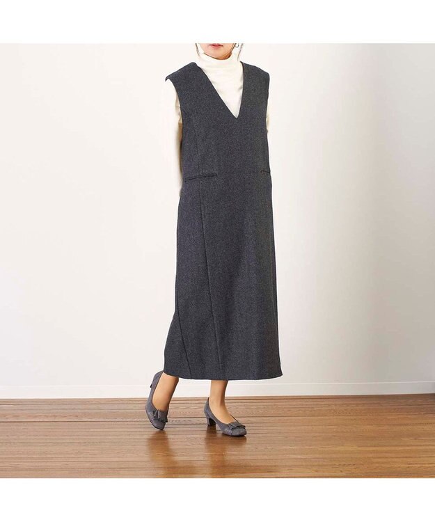 Riz raffinee <Riz raffinee>ドレープデザインモチーフパンプス グレーメタリック