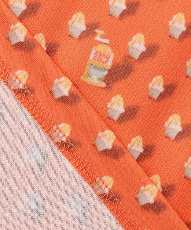 23区GOLF 【WOMEN】【接触冷感・UVケア・吸水速乾】アイス柄 ポロシャツ オレンジ系5