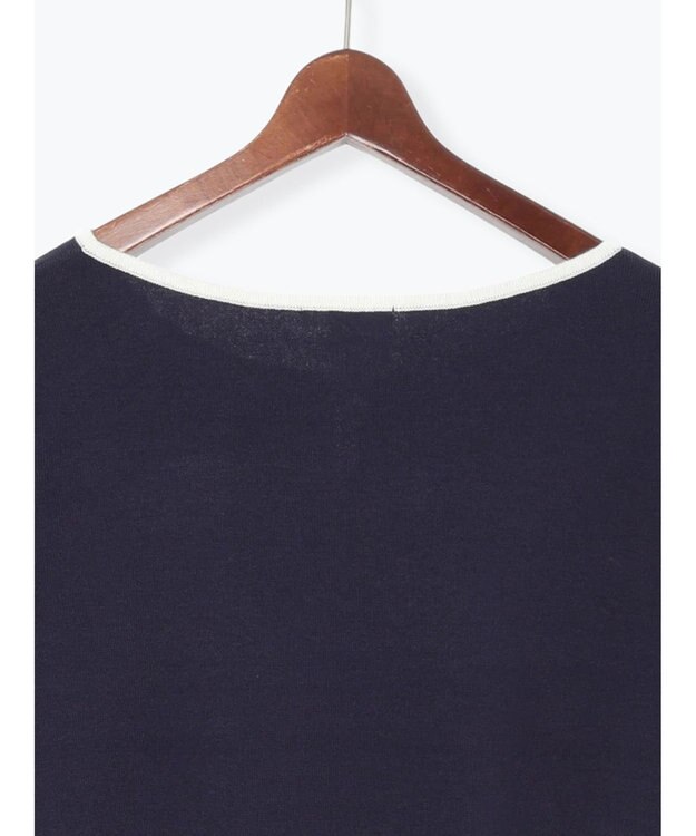 Te chichi スクエアチャームキーネックプルオーバー ネイビー