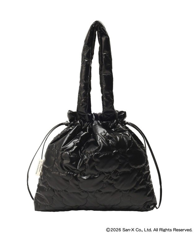 earth music&ecology 【予約】リラックマ×earth シルエットキルトトートバッグ ブラック