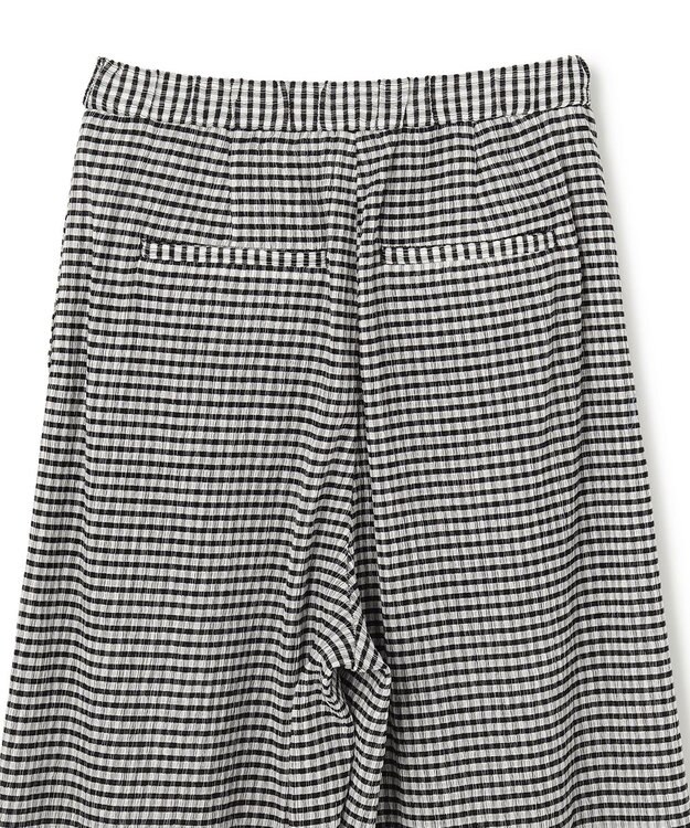 uncrave 【ご好評につき追加生産】ギンガムチェック ワイドパンツ ブラック×ホワイト