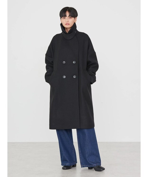 AMERICAN HOLIC 【匠】ドロップショルダーチェスターＢＩＧコート Black