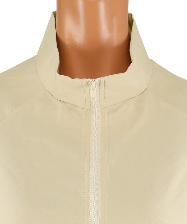 San-ai Resort（三愛水着楽園） 【WEB限定】5点セット バケットハット付きUVカット リブタンキニ+ラッシュガードセット水着【BeachQueen(ビーチクイーン）】 ベージュ