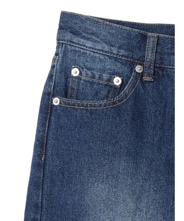 earth music&ecology センタープレスデニムパンツ Indigo