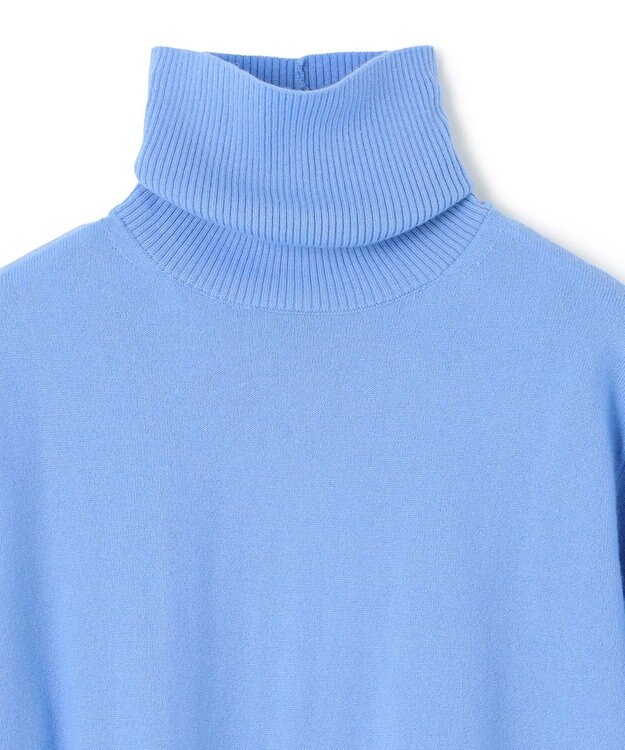 BEIGE， RIGNY / タートルネックニット Sax×Taupe Line