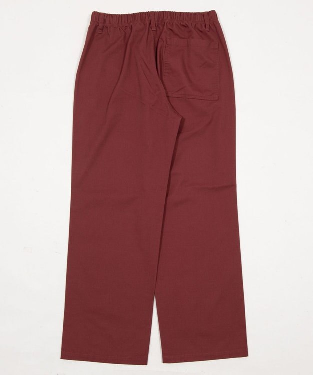WEGO 【ユニセックス着用ITEM/XSSMLサイズ展開/ウエストゴム】ユルフィットコットンイージーパンツ レッドその他