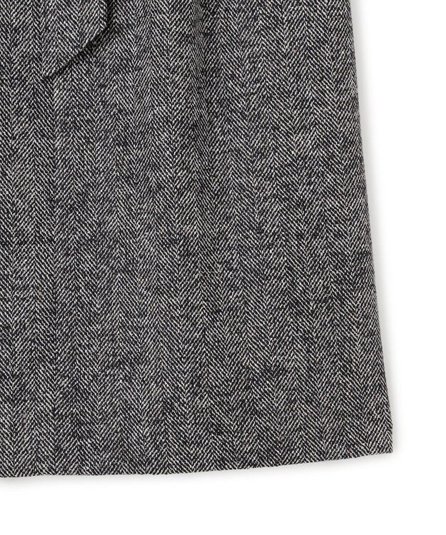 23区 ヘリンボーンループツイード Iライン スカート ブラック系