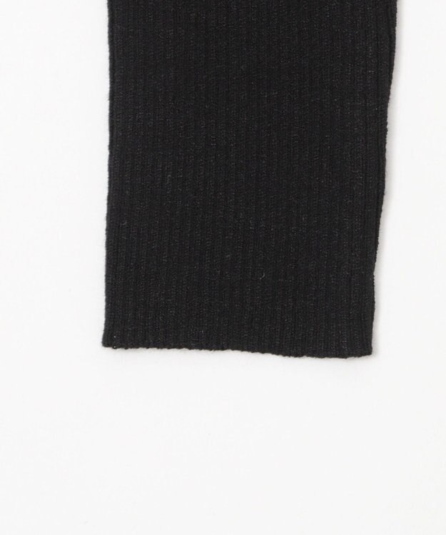 WEGO 【2025年秋冬新作】リブタートルニット ブラック