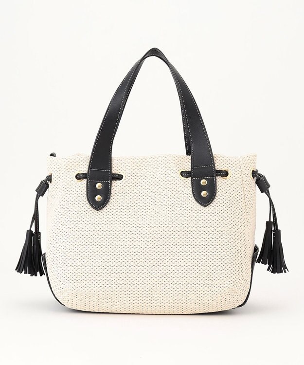 LA BAGAGERIE サイドタッセルサマートート　Mサイズ ホワイト