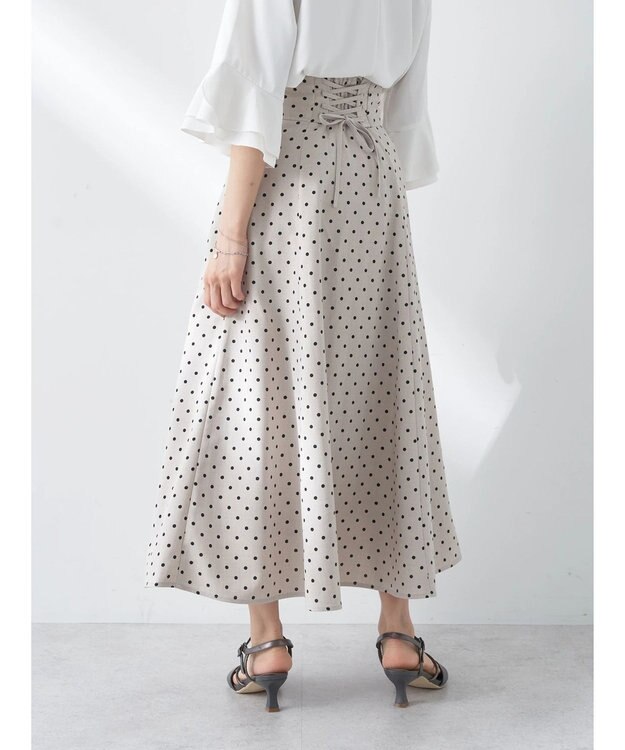 earth music&ecology バックレースアップスカート Dot