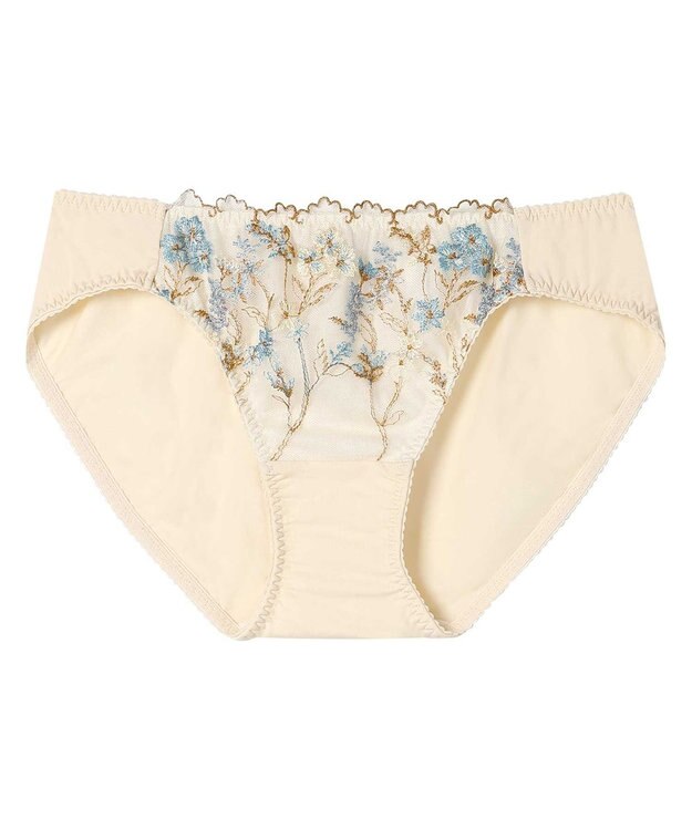 une nana cool ボタニカル柄のレースが華やか　Botanic Garden　ショーツ ライトベージュ