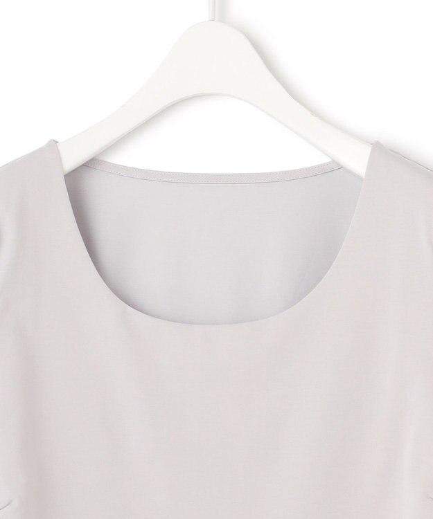 ICB L 【洗える】 スーペリアジャージー Uネックプルオーバー ライトグレー系