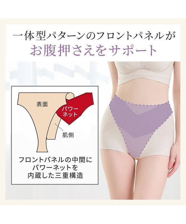 BRADELIS New York 【Yukine inc. 】ゆきねえ365綿混モアらくすっぽりショーツ24 ブラデリス 補正下着 シアーグレージュ