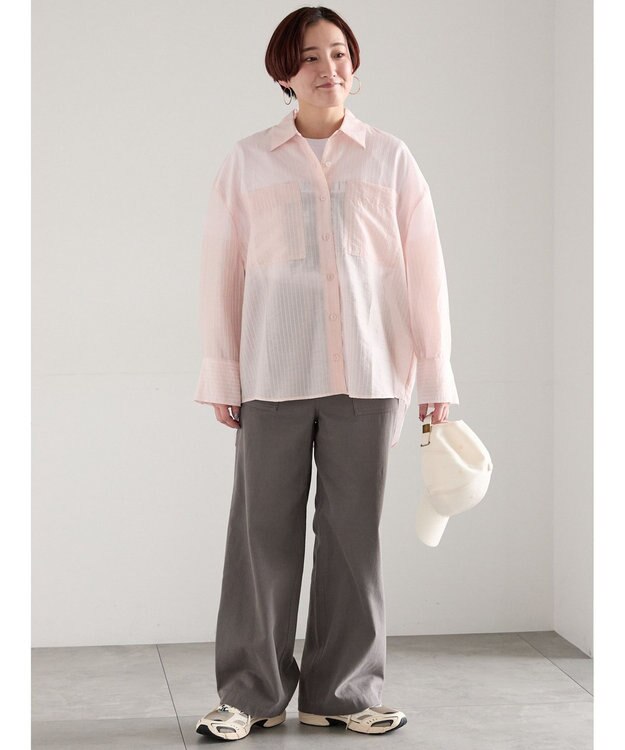 Te chichi アソートネコフォトスタンダードTシャツ ブルー
