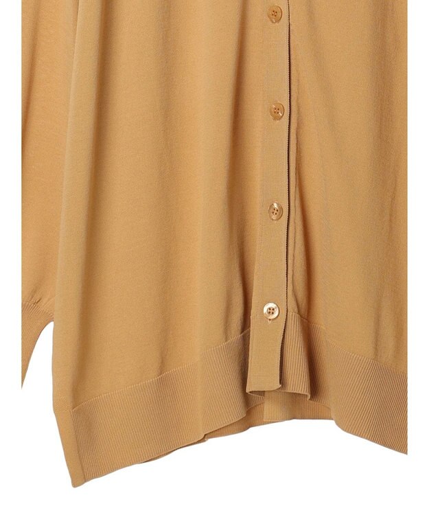 CRAFT STANDARD BOUTIQUE UVカット/接触冷感/マシンウォッシャブル/Vネックビッグニットカーディガン Camel