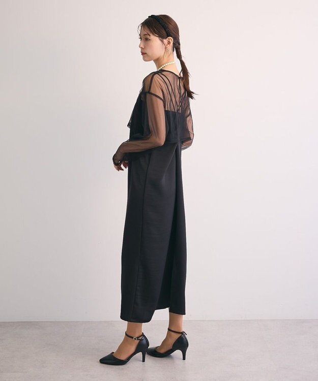 Green Parks ・Ｒａｉｌｍｅ　ＳＥＴ３点　チュールビスチェキャミワン Black