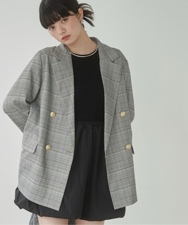 WEGO 【ANGIE VINTAGE/セレモニー】金ボタン ダブルブレザージャケット