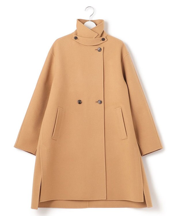 23区 【滝沢眞規子さん着用】ウールリバー  コート キャメル系