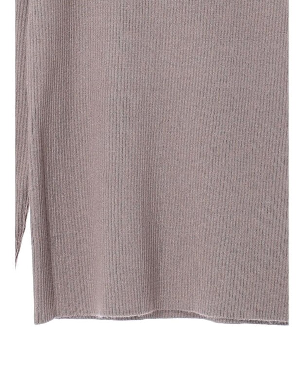 earth music&ecology レースドッキングリブニット Mocha