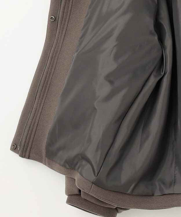 Feroux 【古畑星夏さん着用】パフスリーブフード アウター ダークブラウン系