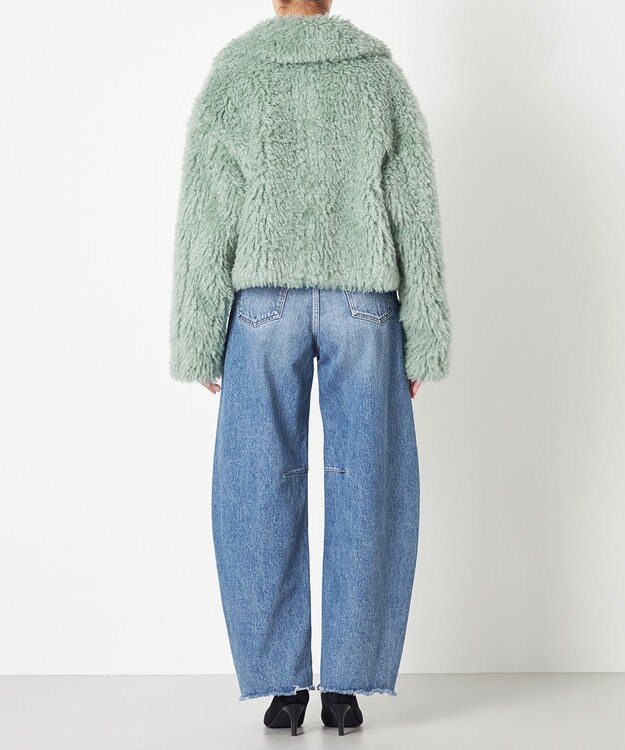 NAVE 【Nave】ニードルボア クロップド ジャケット ミント系