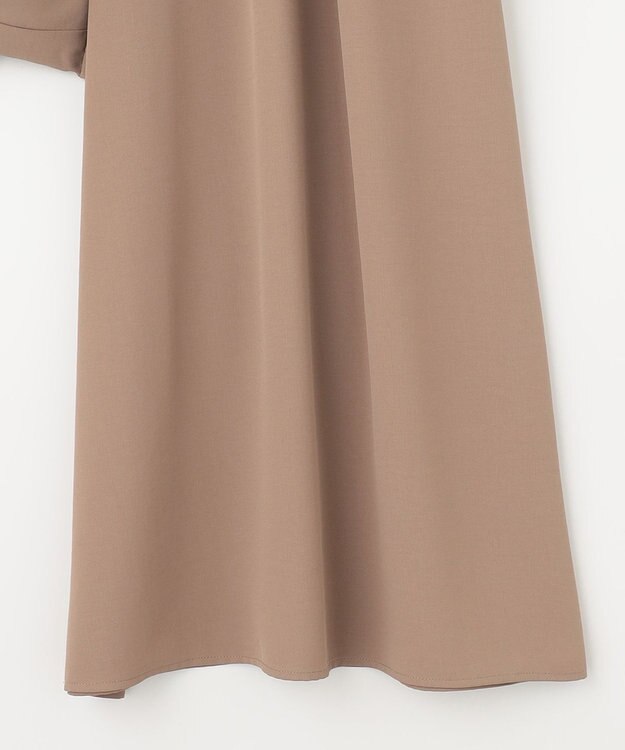 ANY SIS 【洗える】トロミワイドタック パンツ ライトモカ