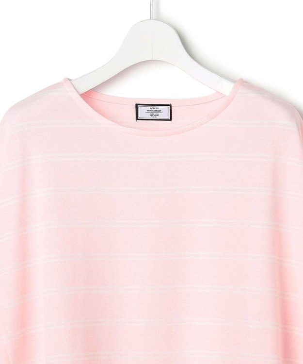 J.PRESS YORK STREET 【WOMEN】バンザイスリーブ ボーダーTシャツ ピンク系1