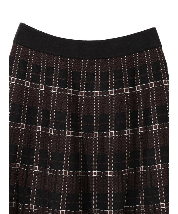 AMERICAN HOLIC ニットプリーツライクチェックスカート Check