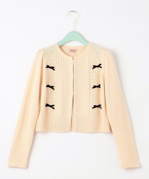 TOCCA 【洗える】PIXIE KNIT カーディガン ベージュ系